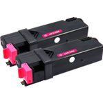 Pack de 2 Dell 593-10315 / 593-10323 (FM067) toner compatibles haute capacité magenta (Ink Hero)