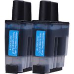 Pack de 2 Brother LC900C cartouches d'encre compatibles cyan (Ink Hero)