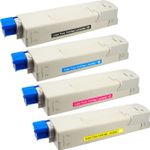 Pack de 4 OkiData C5650 / C5750 toner compatibles haute capacité (Ink Hero)