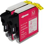 Pack de 2 Brother LC985M cartouches d'encre compatibles magenta (Ink Hero)