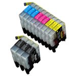 Pack de 12 Brother LC1240 (LC1220) cartouches d'encre compatibles haute capacité (Ink Hero)