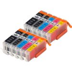 Pack de 10 Canon PGI-580XXL & CLI-581XXL cartouches d'encre compatibles super haute capacité (Ink Hero)