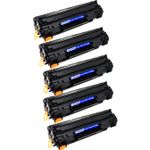 Pack de 5 HP 83A (CF283A) toner compatibles noir (Ink Hero)