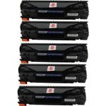 Pack de 5 HP 35A (CB435A) toner compatibles noir (Ink Hero)