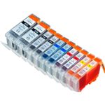 Pack de 10 Canon PGI-5 & CLI-8 cartouches d'encre compatibles (Ink Hero)