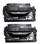 Pack de 2 HP 55A (CE255A) toner compatibles noir (Ink Hero)