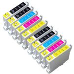 Pack de 10 Epson T0556 cartouches d'encre compatibles (Ink Hero)