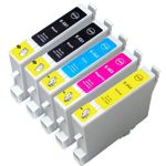 Pack de 5 Epson T0556 cartouches d'encre compatibles (Ink Hero)