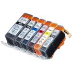 Pack de 6 Canon PGI-525 & CLI-526 cartouches d'encre compatibles (Ink Hero)