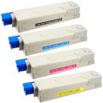 Pack de 4 Oki C5600, C5700 toner compatibles (Ink Hero)