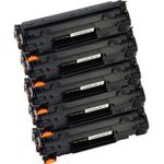 Pack de 5 Canon 725 toner compatibles noir (Ink Hero)