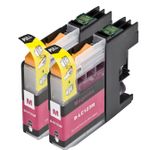 Pack de 2 Brother LC123 (LC121) cartouches d'encre compatibles haute capacité magenta (Ink Hero)