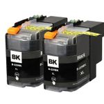 Pack de 2 Brother LC229BK cartouches d'encre compatibles super haute capacité noir (Ink Hero)