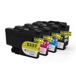 Pack de 4 Brother LC3237 cartouches d'encre compatibles super haute capacité (Ink Hero)