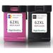 Pack de 2 HP 62XL cartouches d'encre compatibles haute capacité (Ink Hero)