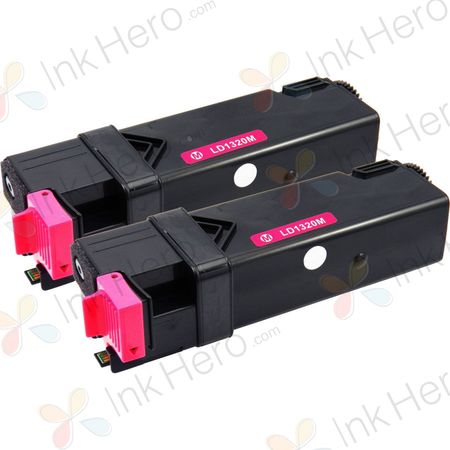 Pack de 2 Dell 593-10261 (WM138 / KU055) toner compatibles haute capacité magenta (Ink Hero)