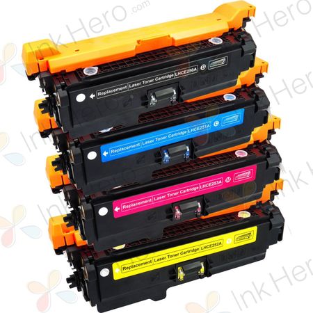 Pack de 4 HP 504A toner compatibles (Ink Hero)