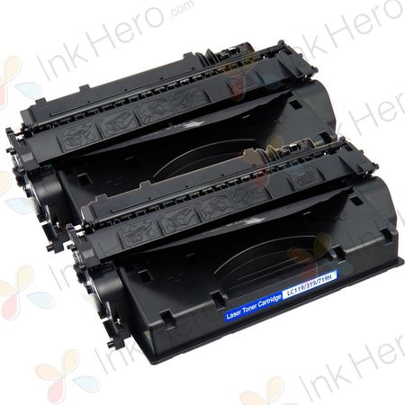 Pack de 2 Canon CRG 719 H (3480B002) toner compatibles haute capacité noir (Ink Hero)