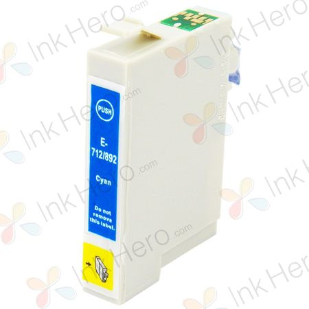 Epson T0712 cartouche d'encre compatible cyan (Ink Hero)