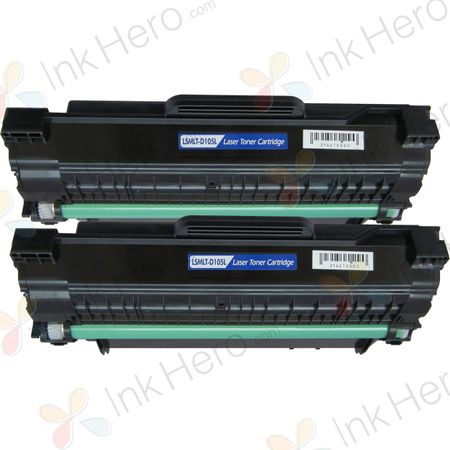 Pack de 2 Samsung MLT-D1052L toner compatibles haute capacité noir (Ink Hero)