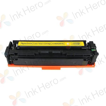 HP 201X / CF402X (201A / CF402A) toner compatible haute capacité jaune (Ink Hero)