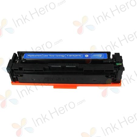 HP 201X / CF401X (201A / CF401A) toner compatible haute capacité cyan (Ink Hero)