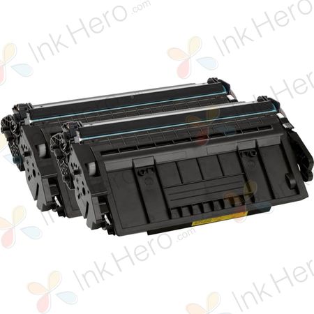 Pack de 2 HP 87A (CF287A) toner compatibles noir (Ink Hero)