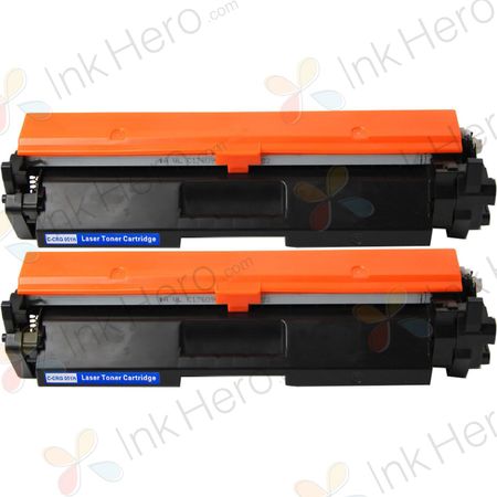 Pack de 2 Canon 051H (2169C002) toner compatibles haute capacité noir (Ink Hero)