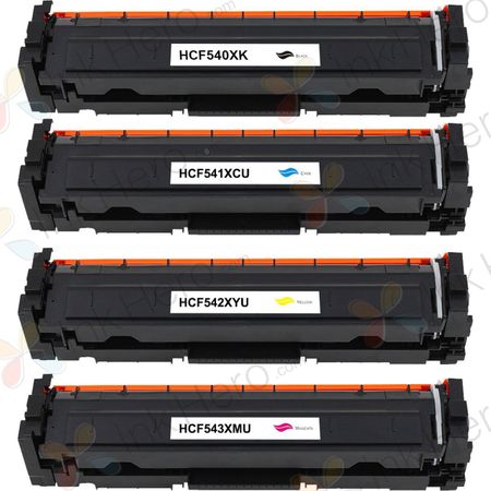 Pack de 4 HP 203X toner compatibles haute capacité (Ink Hero)