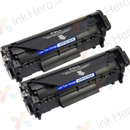 Pack de 2 Canon FX-10 (0263B002AA) toner compatibles noir (Ink Hero)