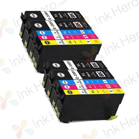 Pack de 10 Epson 35XL cartouches d'encre compatibles haute capacité (Ink Hero)