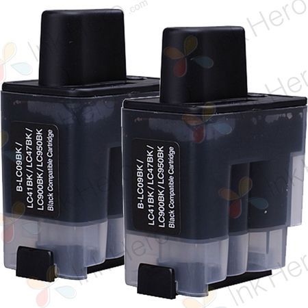 Pack de 2 Brother LC900BK cartouches d'encre compatibles noir (Ink Hero)