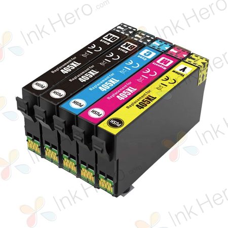 Pack de 5 Epson 405XL cartouches d'encre compatibles haute capacité (Ink Hero)