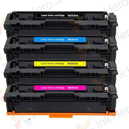 Pack de 4 HP 415A toner compatibles (Ink Hero)