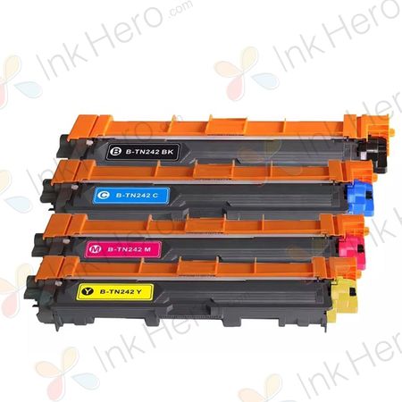 Pack de 4 Brother TN242 toner compatibles ultra haute capacité (Ink Hero)