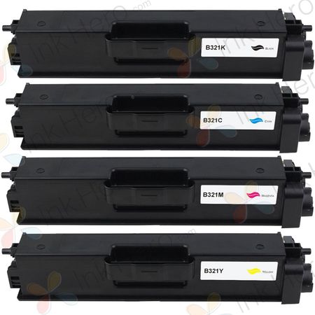 Pack de 4 Brother TN321 toner compatibles (Ink Hero)