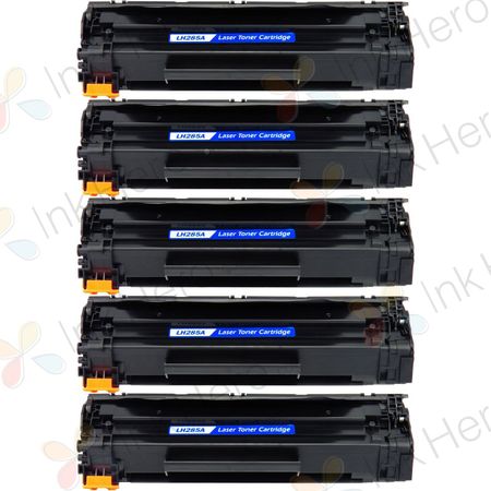 Pack de 5 HP 85A (CE285A) toner compatibles noir (Ink Hero)