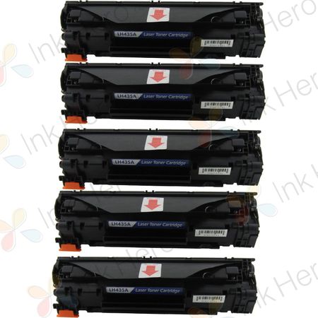 Pack de 5 HP 35A (CB435A) toner compatibles noir (Ink Hero)