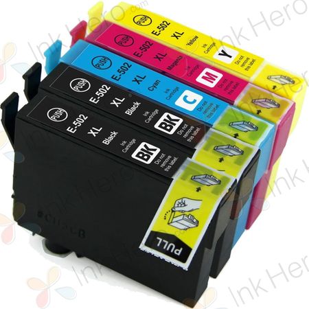 Pack de 5 Epson 502XL cartouches d'encre compatibles haute capacité (Ink Hero)