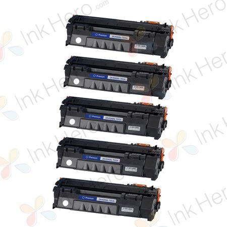 Pack de 5 Canon 715 toner compatibles noir (Ink Hero)