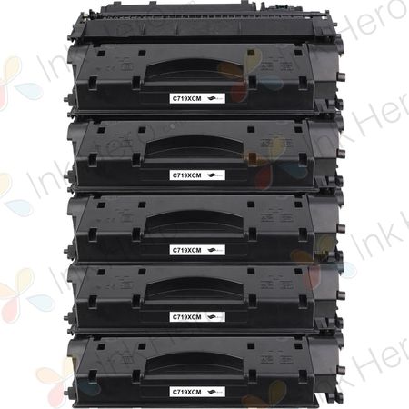 Pack de 5 Canon CRG 719 H (3480B002) toner compatibles haute capacité noir (Ink Hero)