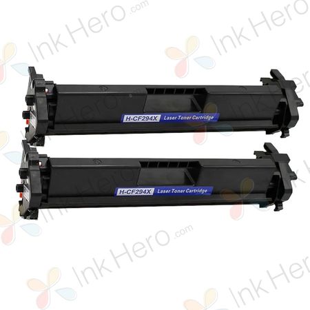 Pack de 2 HP 94X (CF294X) toner compatibles haute capacité noir (Ink Hero)