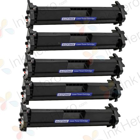 Pack de 5 HP 94X (CF294X) toner compatibles haute capacité noir (Ink Hero)