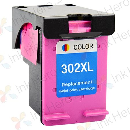 HP 302XL (F6U67AE) cartouche d'encre compatible haute capacité couleur (Ink Hero)