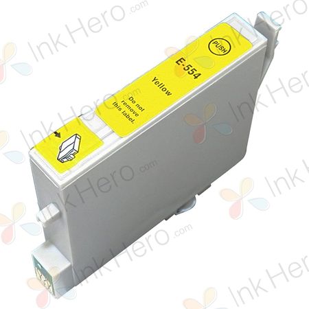 Epson T0554 cartouche d'encre compatible jaune (Ink Hero)