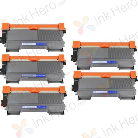 Pack de 5 Brother TN2010 toner compatibles noir (Ink Hero)