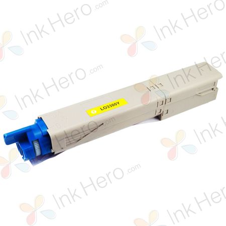 Oki 43459433 toner compatible jaune (Ink Hero)