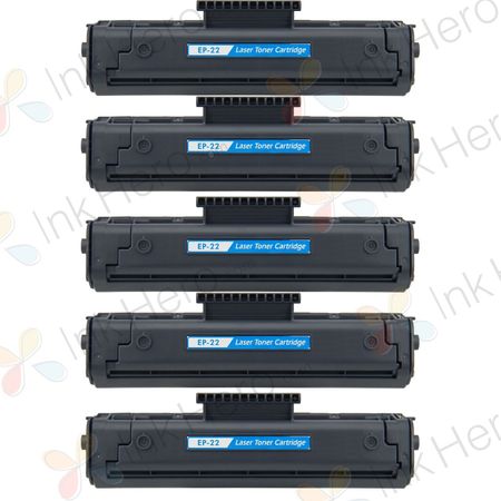 Pack de 5 Canon EP-22 toner compatibles noir (Ink Hero)