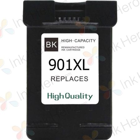 HP 901XL (CC654AE) cartouche d'encre compatible haute capacité noir (Ink Hero)