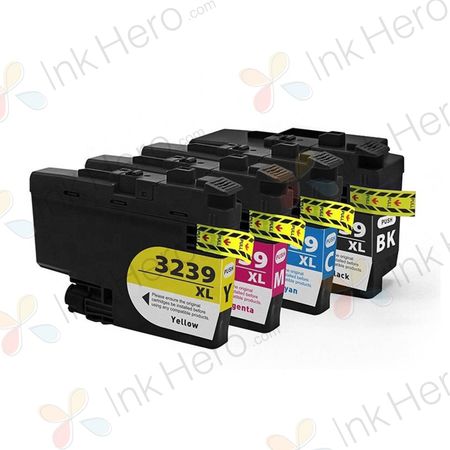 Pack de 4 Brother LC3239 cartouches d'encre compatibles ultra haute capacité (Ink Hero)